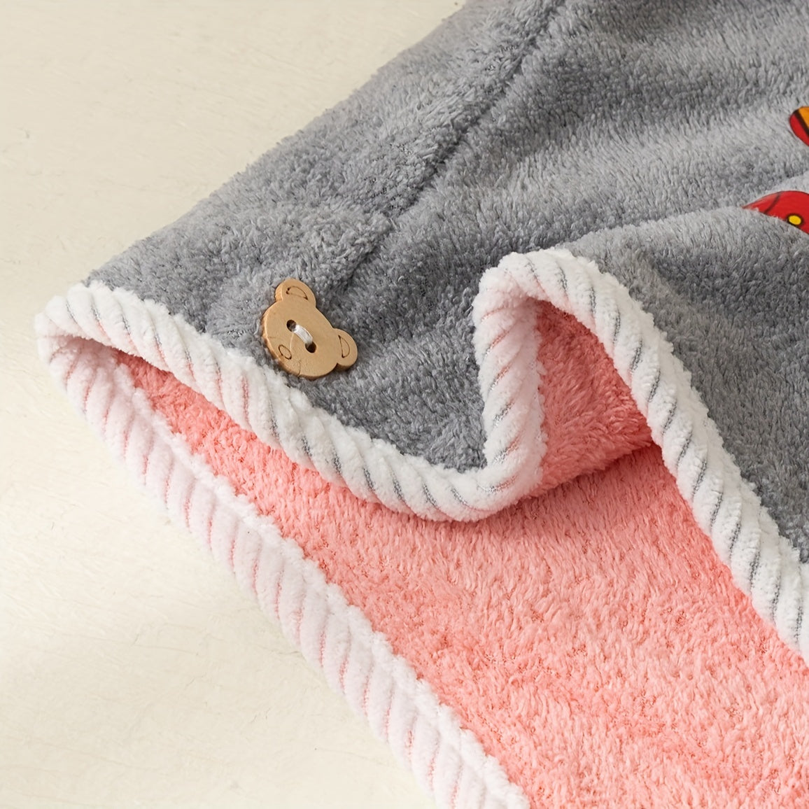 Colorful Palm Pattern Hair Drying Cap Soft Towel