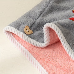 Colorful Palm Pattern Hair Drying Cap Soft Towel