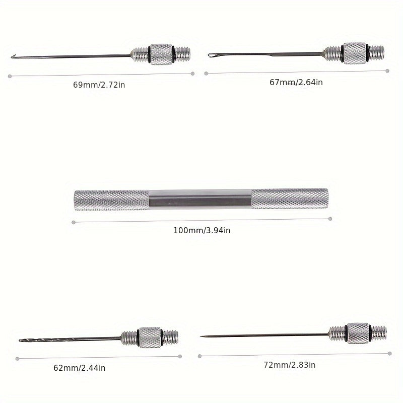 5pcs Carp Fishing Boilie Bait Drill Hair Rigs Baiting Needle Carp Rigs