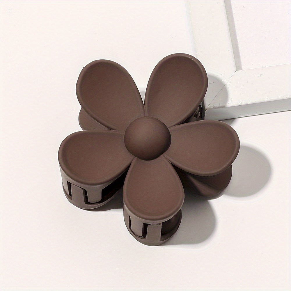 Large Flower Shaped Hair Claw Clip Ponytail Holder for Women Girls