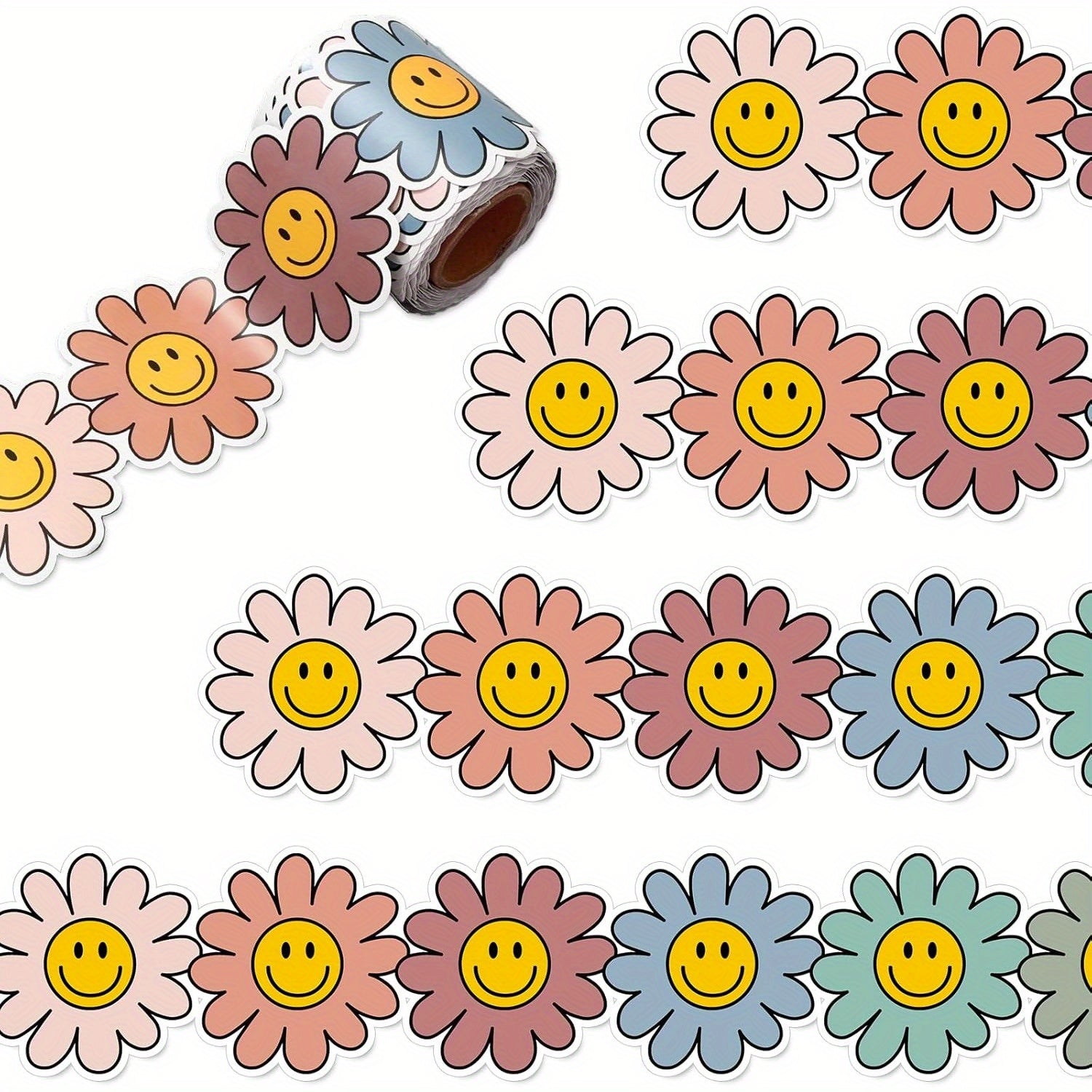 10m Boho Daisy Flower Bulletin Board Border School Colorful