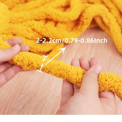 Chunky Chenille Yarn for Arm Knitting - Home Decor Projects