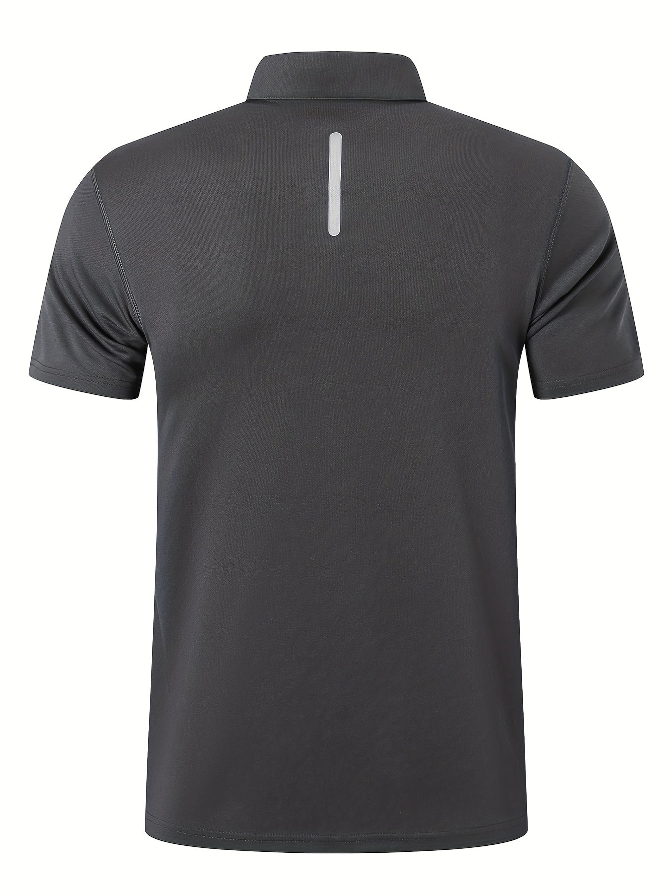 Men's Vintage Polo Shirt Casual Button Up Polo Shirt