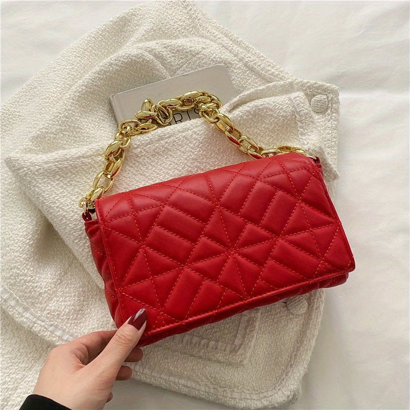 Minimalist Quilted Shoulder Bag All Match Underarm Bag