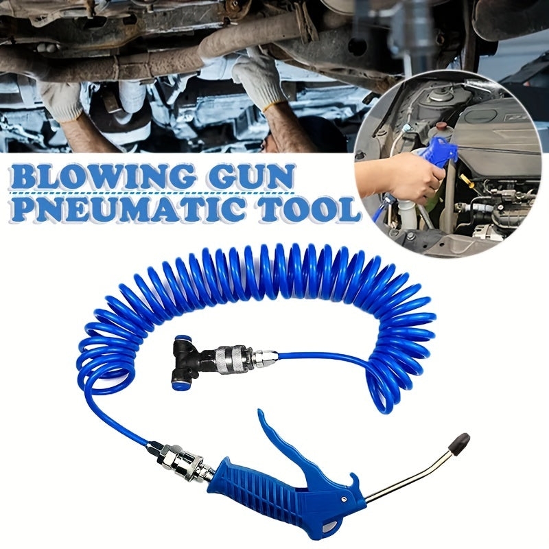 Mini European Type Dust Blows Hose Set Air Blow Gun Steel Nozzle