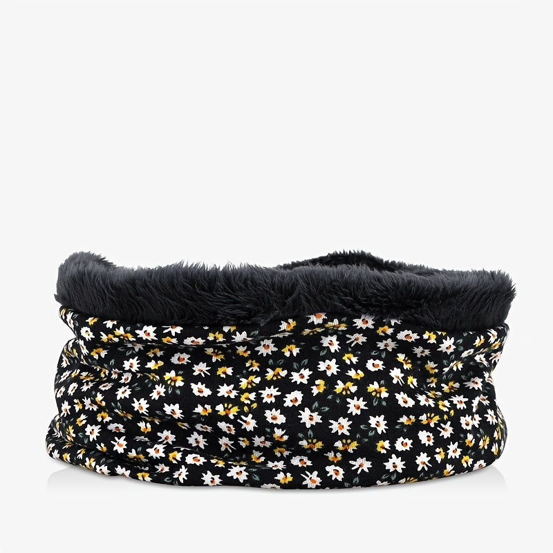 Winter Warm Beanie Scarf Hat Thermal Knitted Slouchy Thick Skull Cap