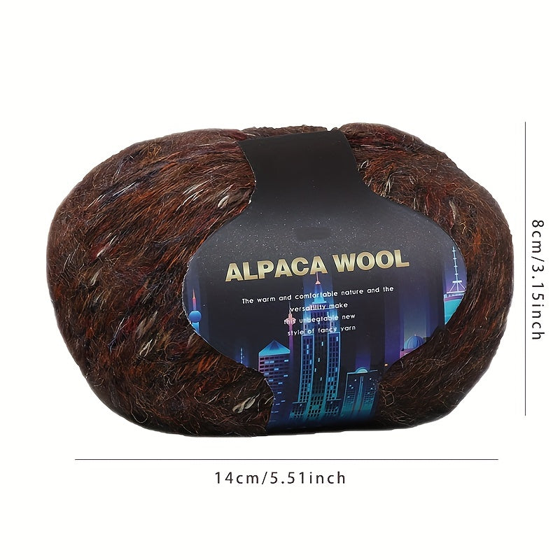 Colorful Alpaca Wool Blend Hand Braided Yarn