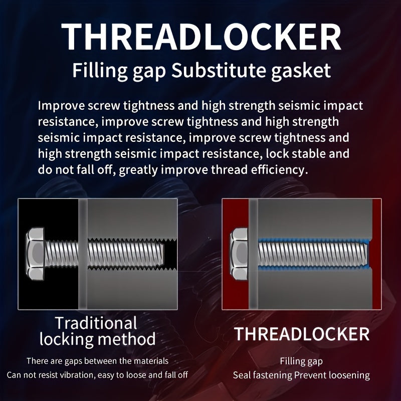 10ml Removable Threadlocker Lock Tight & Seal Fasteners