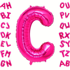 101 6 Cm Large Pink Letter A Balloons Foil Mylar Big Balloons for Party