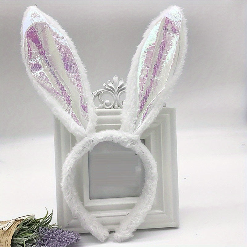 Bunny Rabbit Ear Headband Plush Hairband Costume Party Easter Hair Accessories
