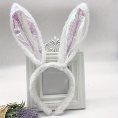 Bunny Rabbit Ear Headband Plush Hairband Costume Party Easter Hair Accessories