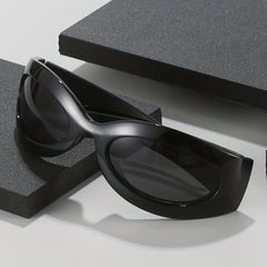 Y2K Cyberpunk Sunglasses Wrap Around UV400 Mirrored Sun Shades