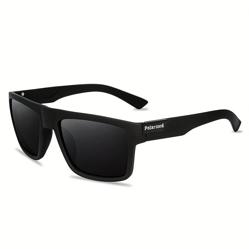 Men's Vintage Square Frame Polarized Sunglasses for Sports Fishing Driving