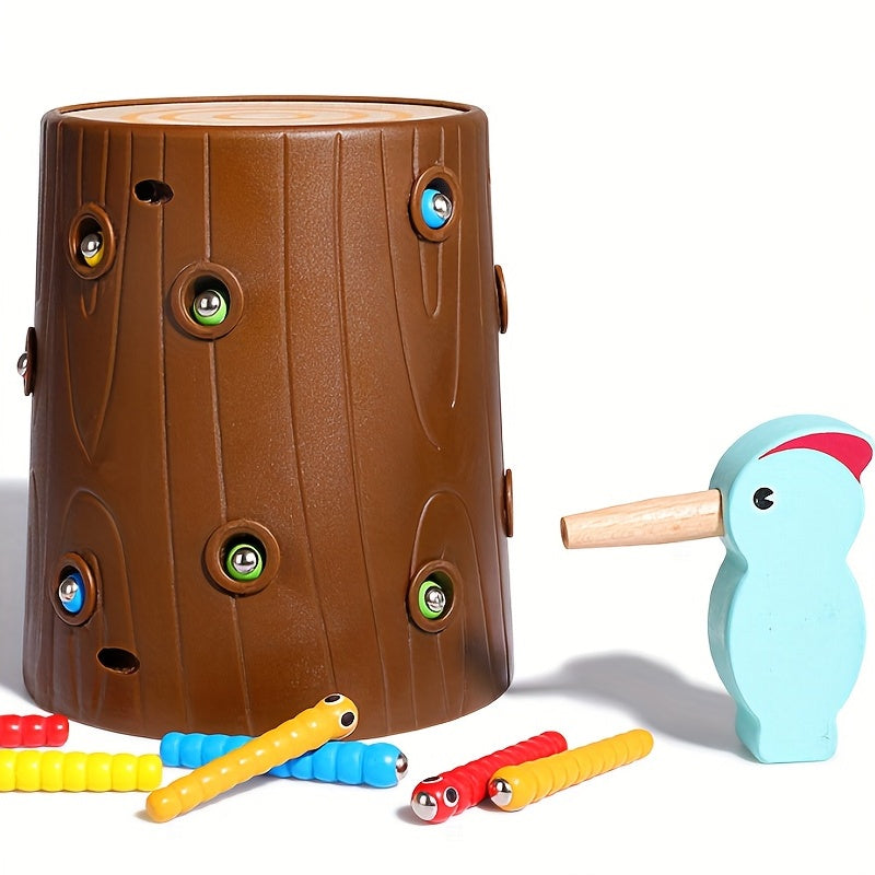 Woodpecker Catching Insects Fishing Toy for Children
