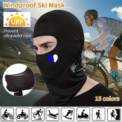 Heart Printed Mask Hood for Men and Women, Windproof Sun Hat