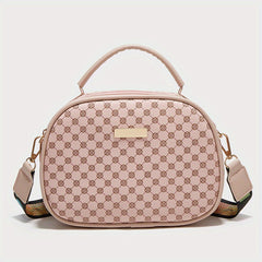Polka Dot Handbag Small Crossbody Bag Double Zipper Purse