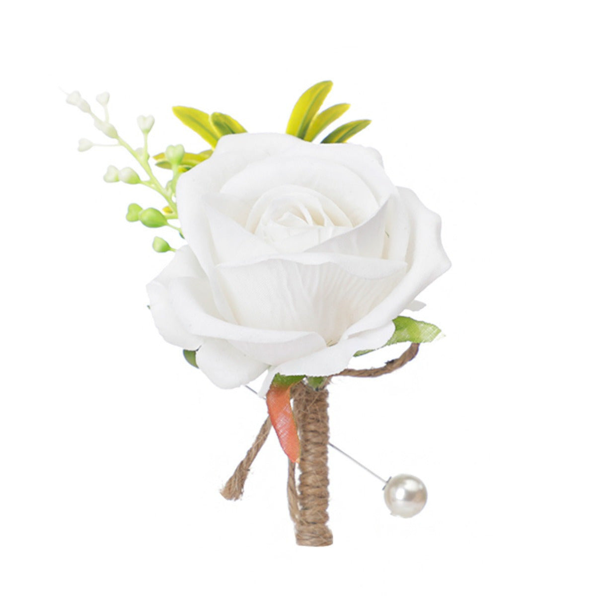 European Wedding Groom Chest Flower Brooch