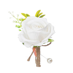 European Wedding Groom Chest Flower Brooch