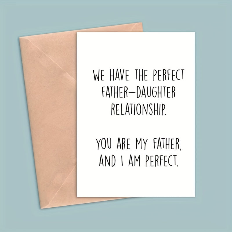 Father's Card Happy Father's Daughter Meaningful Father Card
