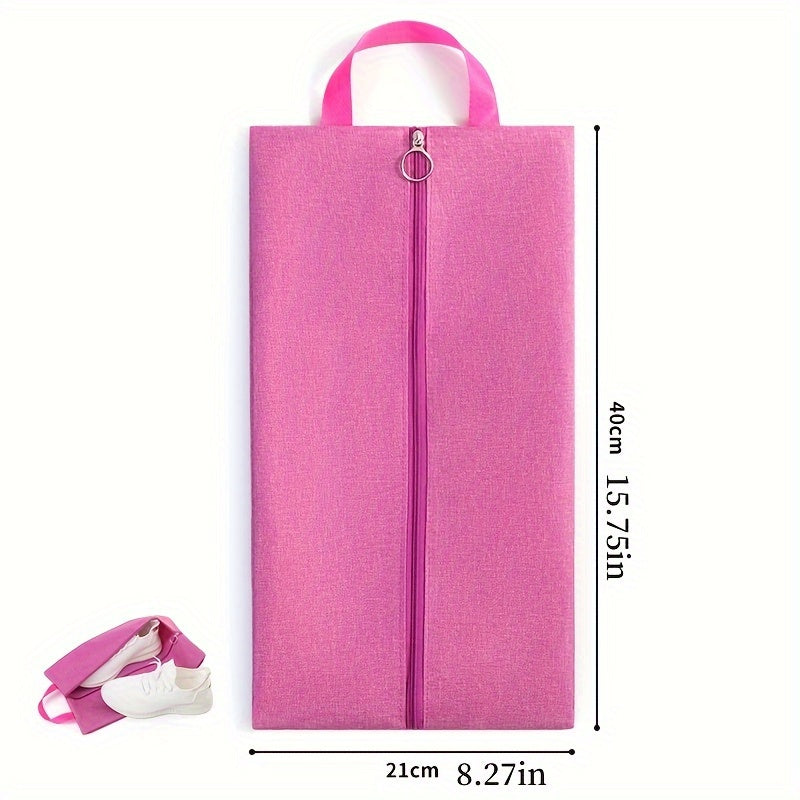 Portable Shoe Bags For Travel Dustproof Oxford Cloth Shoe Storage Organizer