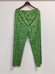  Leopard Print Wide Leg Trousers