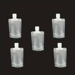 5pcs 30 50 100ml Transparent Refillable Bags Travel Set
