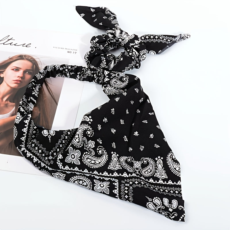 Paisley Head Scarf Bandana Head Wrap Pre-Tied Hair Cover