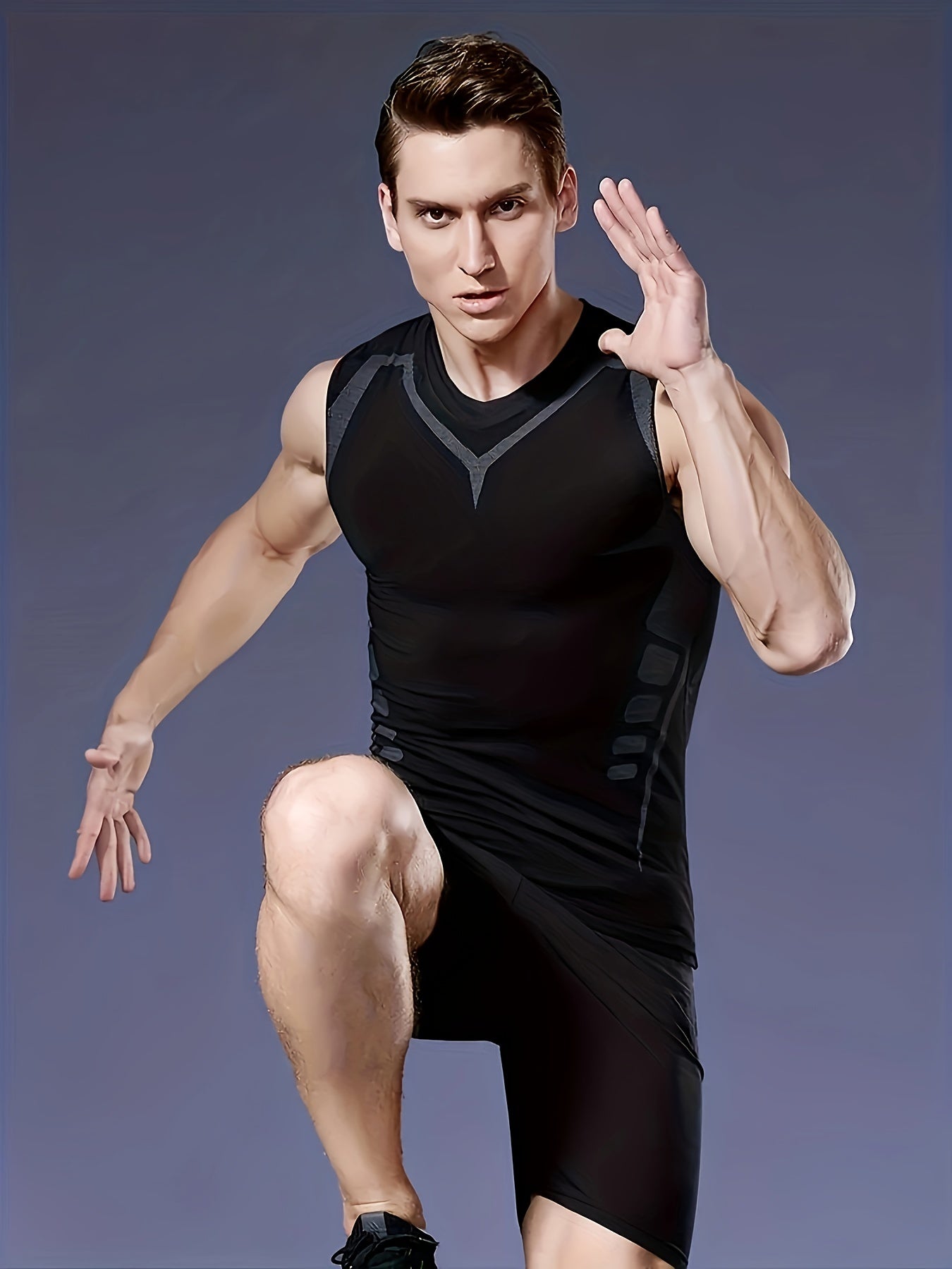 Men's Quick Dry Tank Top Active Mid Stretch Sleeveless Shirt