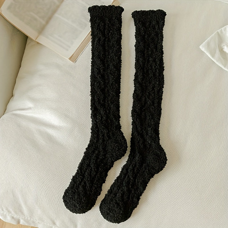 Warm Knee High Calf Socks for Women