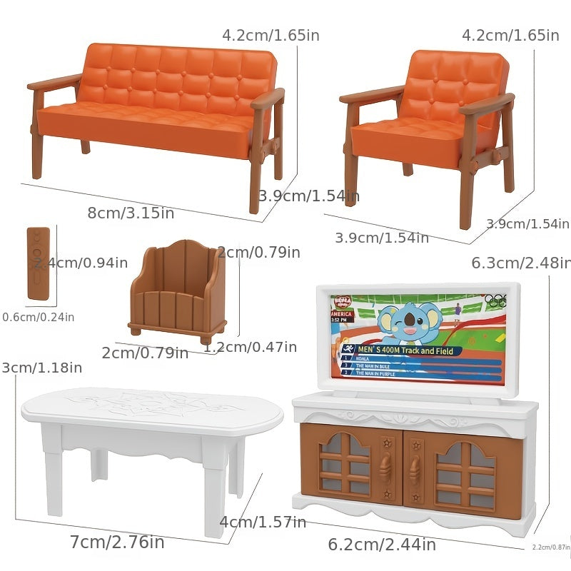 Doll Furniture Dollhouse Accessories Mini Housewarming DIY