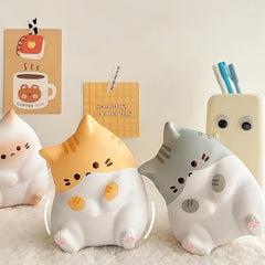 3pcs Cartoon Cat Squeeze Toys Soft Slow Rebounding Elastic Relax Toys