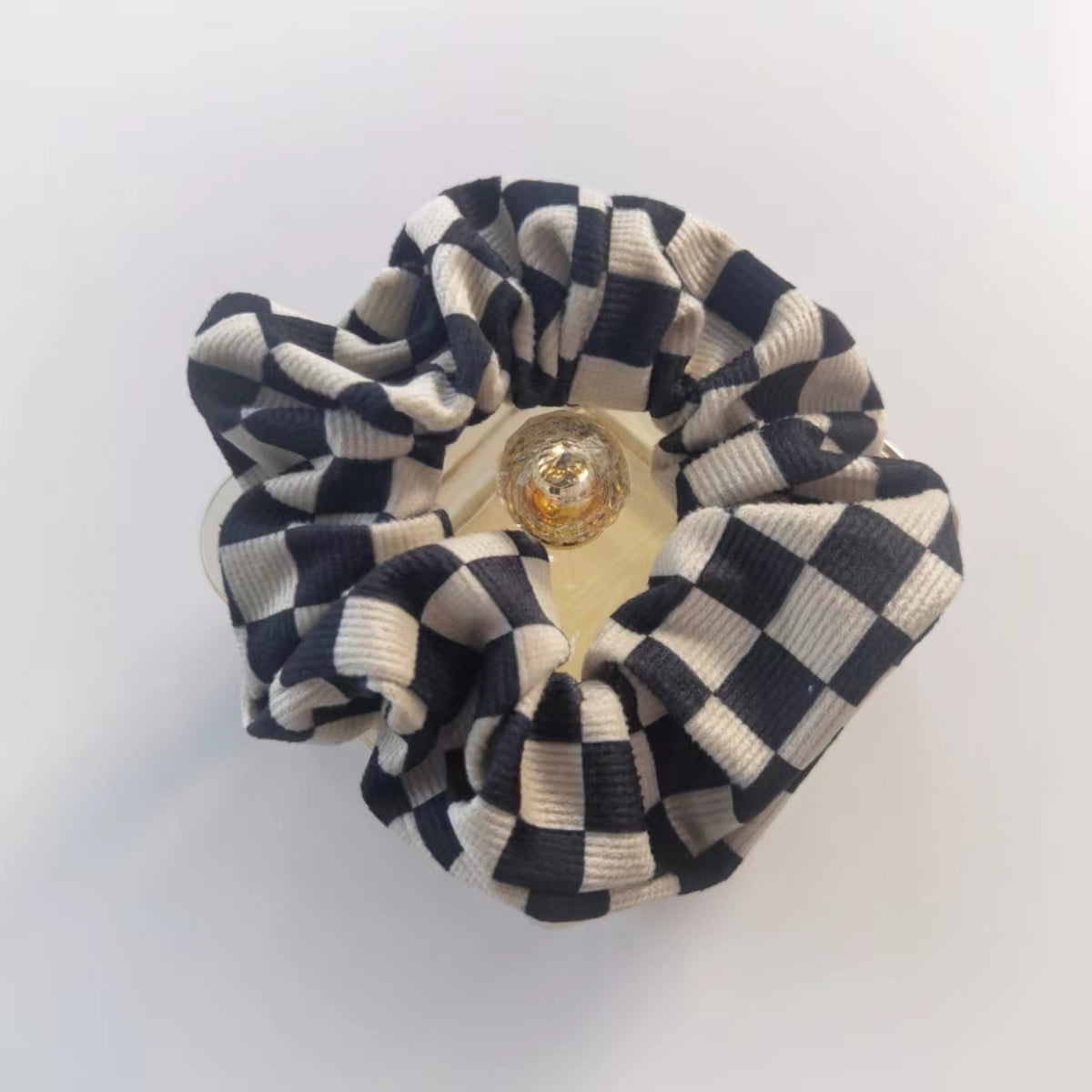 Velvet Plaid Hair Tie Scrunchies Large Colorful Retro Hair Accessories