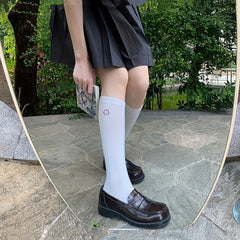 Cat Claw Embroidery Socks Crew Stockings Women's Hosiery