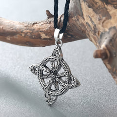 Vintage Viking Planet Necklace Men's Amulet Jewelry