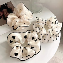 Large Satin Silk Hair Accessories Hair Ties Elastic Hair Ring Scrunchies
