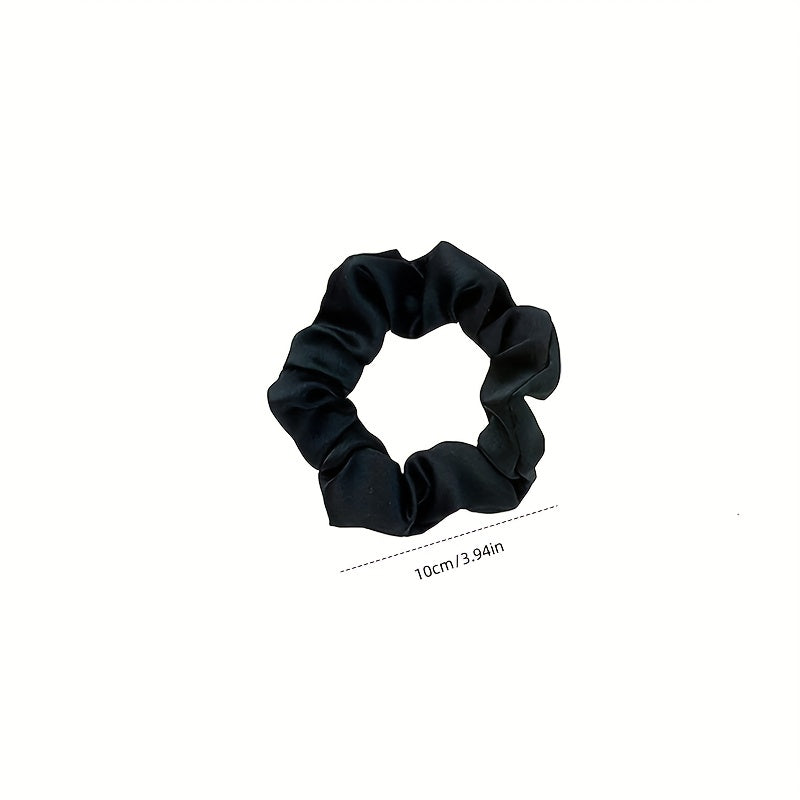 Satin Scrunchies Hair Tie Silky Hair Rope Ponytail Holder Hair Accessories