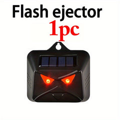 Solar Ultrasound Animal Expellers Flash Repels Mice Wolv