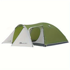 Double Layer 4 Person Camping Tent Waterproof Windproof with 2 Large Doors