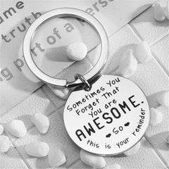 Motivational Stainless Steel Keychain Gift Inspirational Jewelry