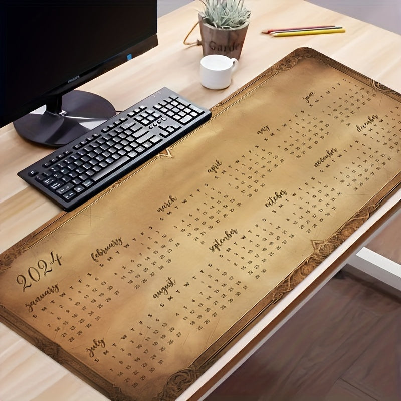 2023 Desk Pad Calendar Gaming Mouse Pad Non Slip Computer Mat