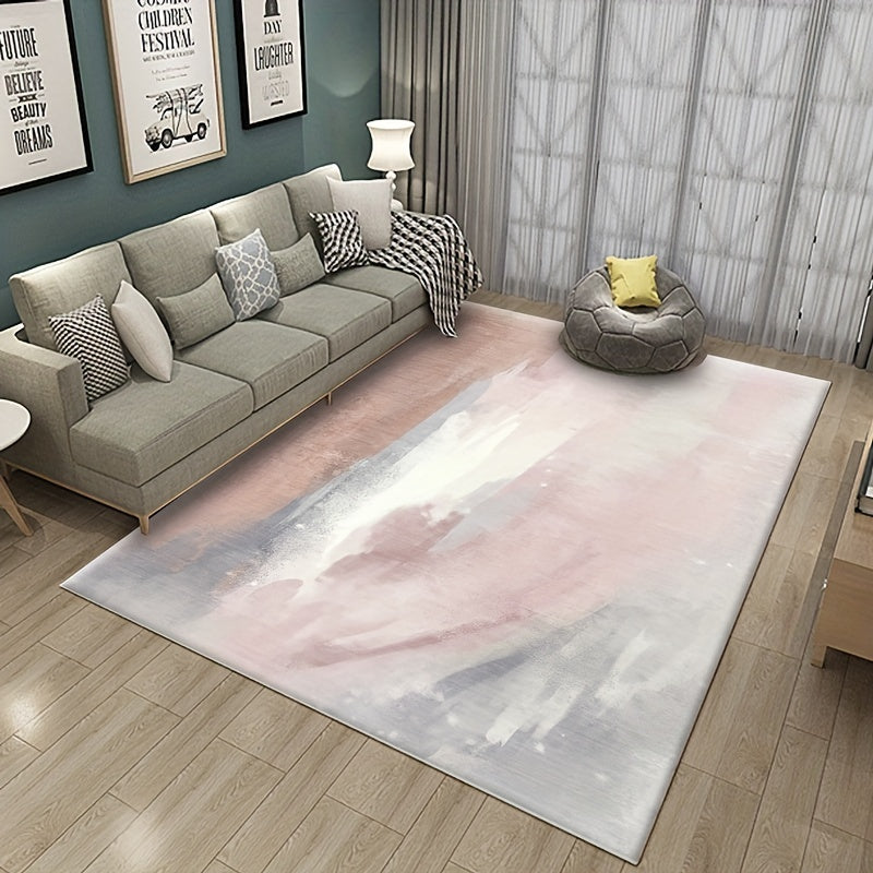 Modern Abstract Artistic Area Rug Soft Comfy Non-Slip Carpet for Bedroom Living