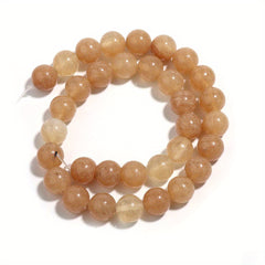 Natural Brown Crystal Round Beads 4-12mm