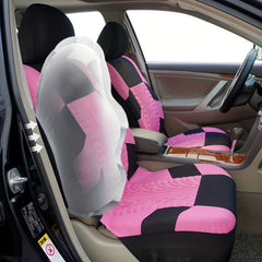 9pc Universal Car Seat Covers Set Gray Tan Red Thick Foam Cushion & Protector