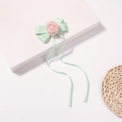 Rose Flower Hair Clip Ribbon Barrette Hair Slides Hair Decoration