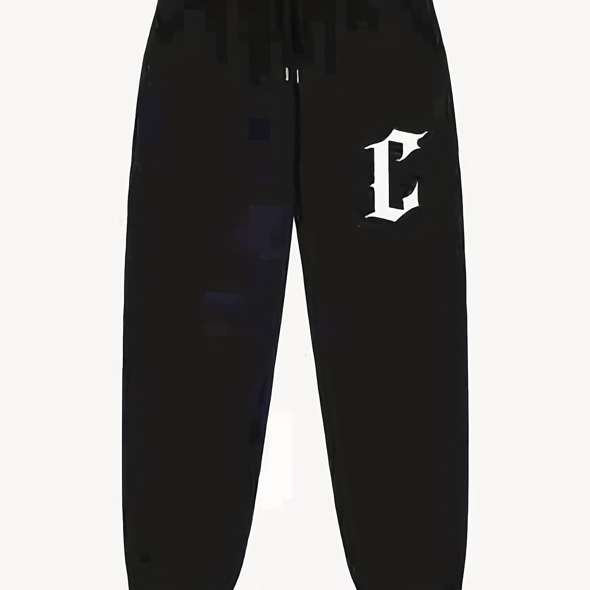 Stylish C Pattern Men's Drawstring Pants Active Stretch Trousers
