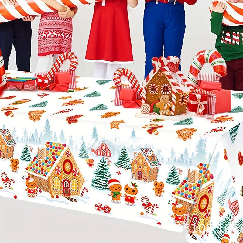 Christmas Family Party Supplies Disposable Table Cloth