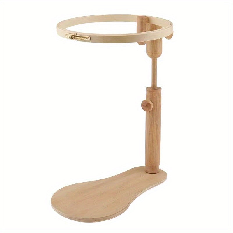 Adjustable Embroidery Hoop Stand Cross Stitch Holder Lap Frame Needlepoint Stand