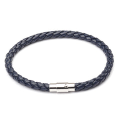 European Magnetic Men's Leather Rope Bracelet