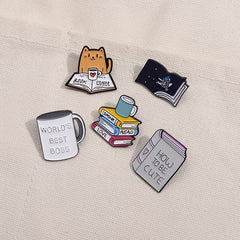 10pcs Random Cartoon Animal Brooch For Men Clothes Bag Accessory Gift