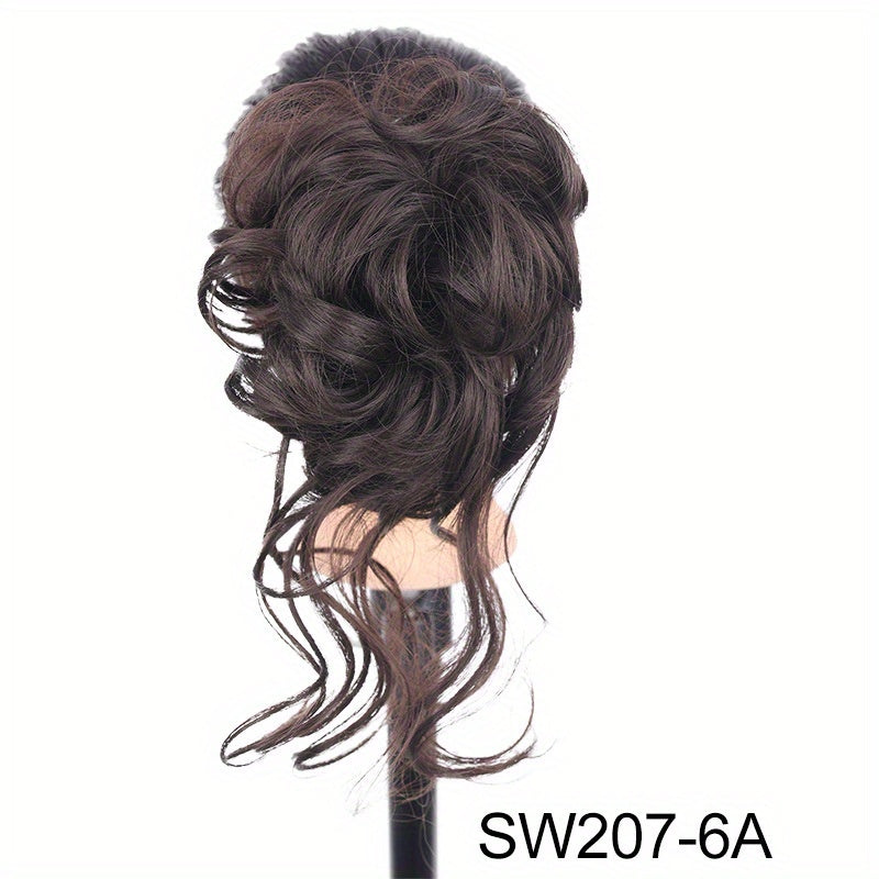 Synthetic Curly Hairpiece Hair Claw Wig Bun Hair Claw Chignon Shark Cla